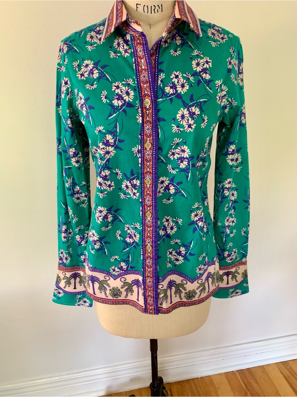 Robert Graham Floral Blouse
